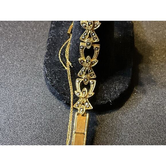 Cenere 721 Gold Tone Quartz Marcasites Needs Battery main image 6